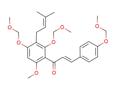 2′,4,4′-trimethoxymethoxy-6′-methoxy-3′-prenylchalcone